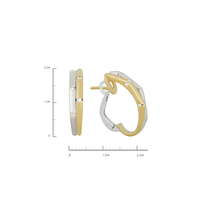 Серьги из золота 750 пробы c бриллиантами, Л 3209 0662 за 115200