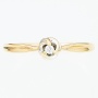 Кольцо из комбинированного золота 585 пробы c 1 бриллиантом Л04072531 фото 2