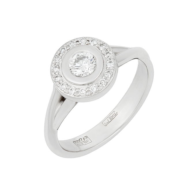 Кольцо из золота 585 пробы c бриллиантами, Л 4807 5959 за 89600