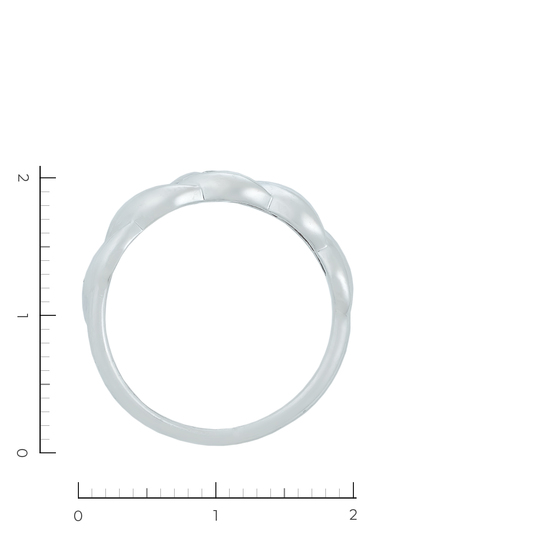 Кольцо из белого золота 585 пробы c 1 бриллиантом, Л18112576 за 23730