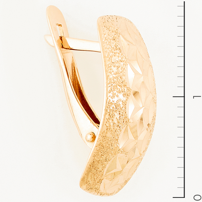Серьги из красного золота 585 пробы