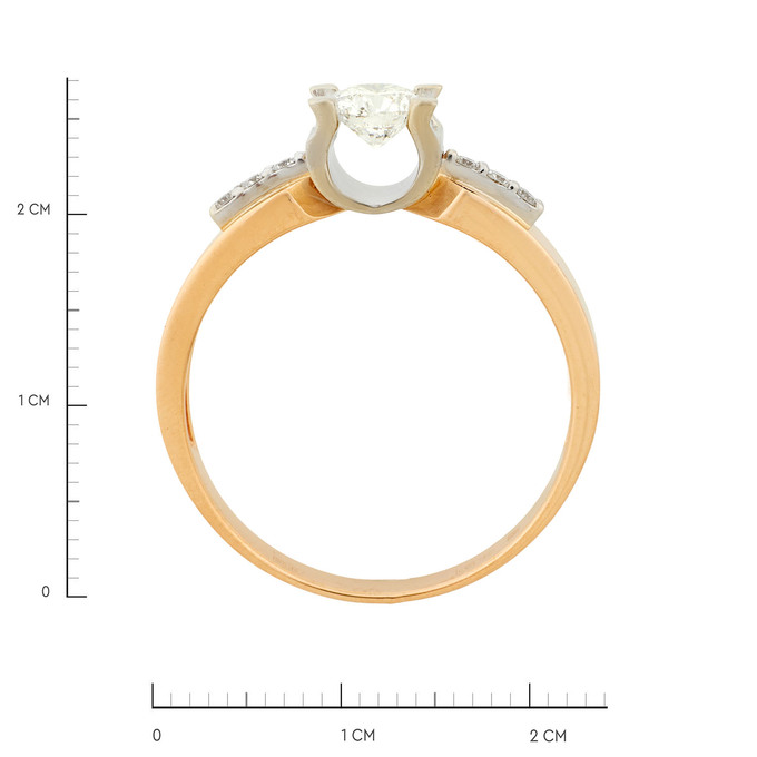 Кольцо из золота 585 пробы c бриллиантами, Л 2812 3802 за 224000
