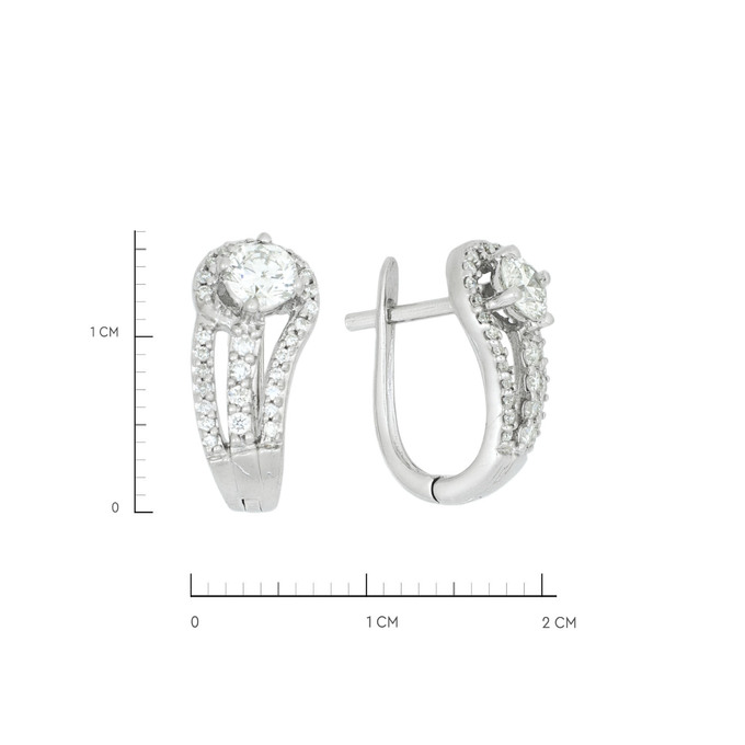 Серьги из золота 585 пробы с бриллиантами, Л 3605 2038 за 65300