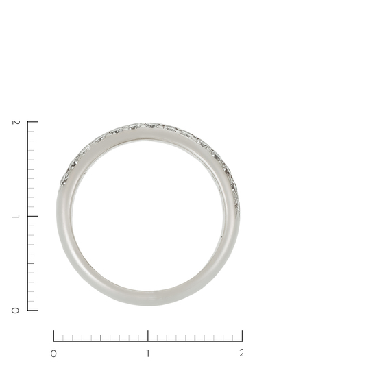 Кольцо из белого золота 585 пробы c 14 бриллиантами, Л75017199 за 77520