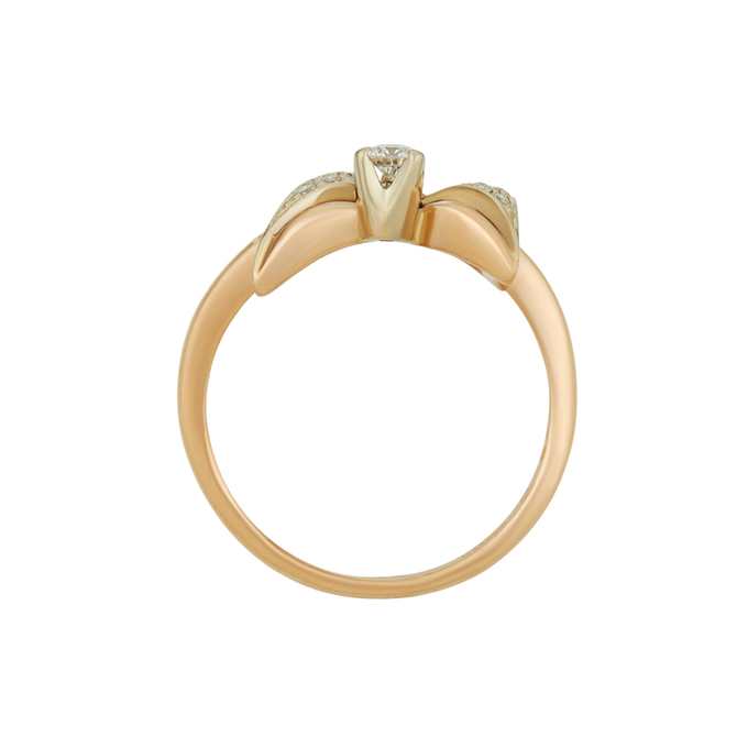 Кольцо из золота 585 пробы c бриллиантами, Л 5703 7352 за 65520