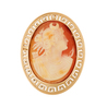 Брошь из золота 585 пробы c камеей