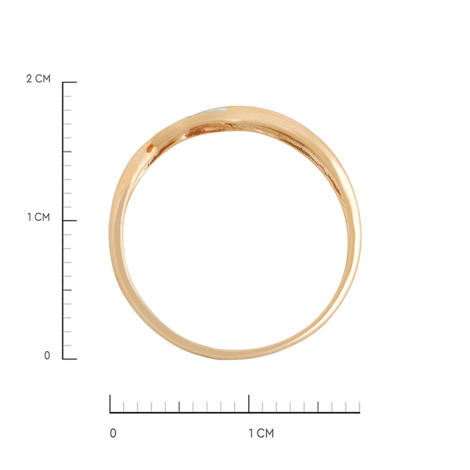 Кольцо из золота 585 пробы c бриллиантами, Л 0515 1322 за 14800