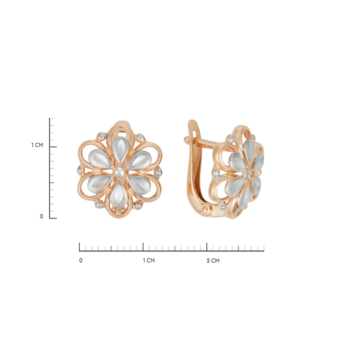 Серьги из золота 585 пробы, Л 6102 4145 за 21520