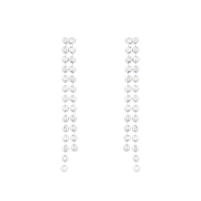 Серьги из золота 585 пробы c бриллиантами