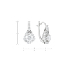 Серьги из золота 585 пробы c 30 фианитами