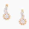 Серьги из золота 585 пробы c фианитами