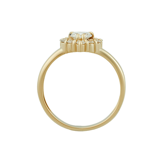 Кольцо из золота 585 пробы c бриллиантами, Л 2812 2222 за 80000