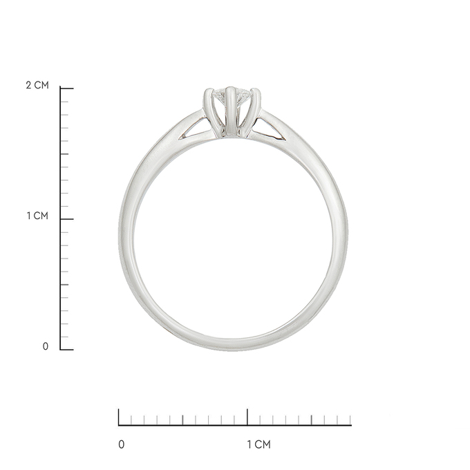 Кольцо из золота 585 пробы c бриллиантом, Л 3309 6899 за 42320