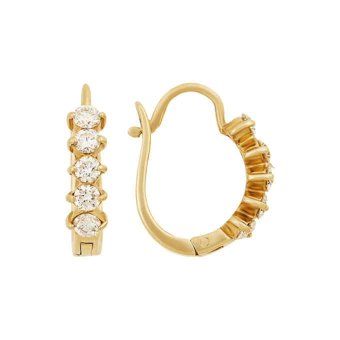 Серьги из золота 585 пробы c бриллиантами, Л 2810 6415 за 91200