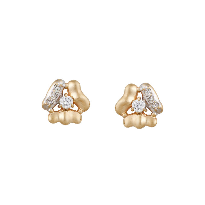 Серьги из золота 585 пробы с бриллиантами, Ц О007 5626 за 42000