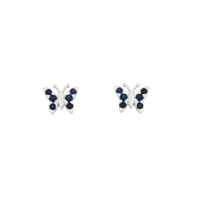 Серьги из золота 585 пробы c сапфирами, Л 6201 8090 за 25200
