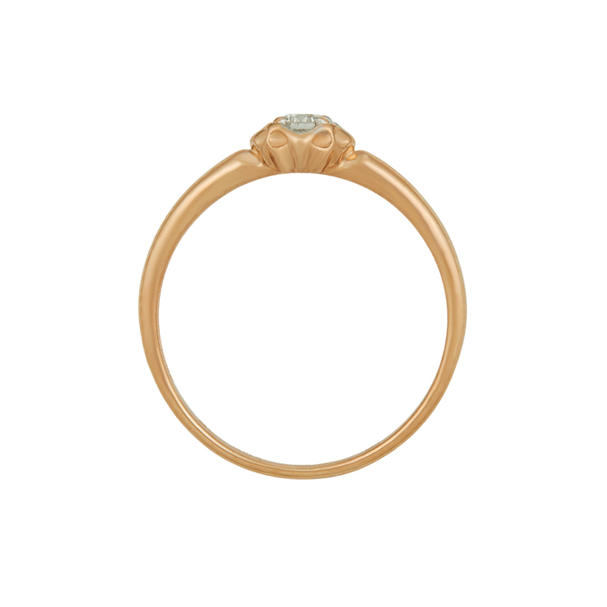 Кольцо из золота 585 пробы c бриллиантом, Л 3014 6135 за 15330