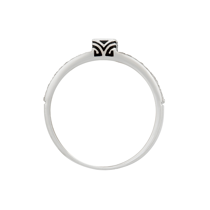 Кольцо из золота 585 пробы c бриллиантами и эмалью, Л 3309 3687 за 35360