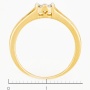 Кольцо из комбинированного золота 585 пробы c 23 бриллиантами Л09098871 фото 4
