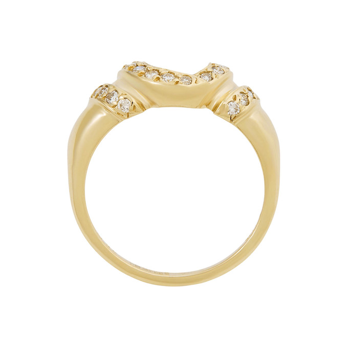 Кольцо из золота 585 пробы c бриллиантами, Л 2809 7928 за 41600