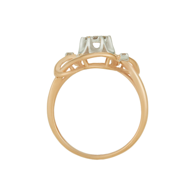 Кольцо из золота 585 пробы c бриллиантами, Л 2811 8772 за 31600