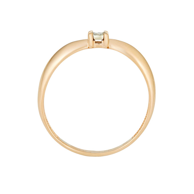 Кольцо из золота 585 пробы c бриллиантом, Л 0515 4405 за 13200