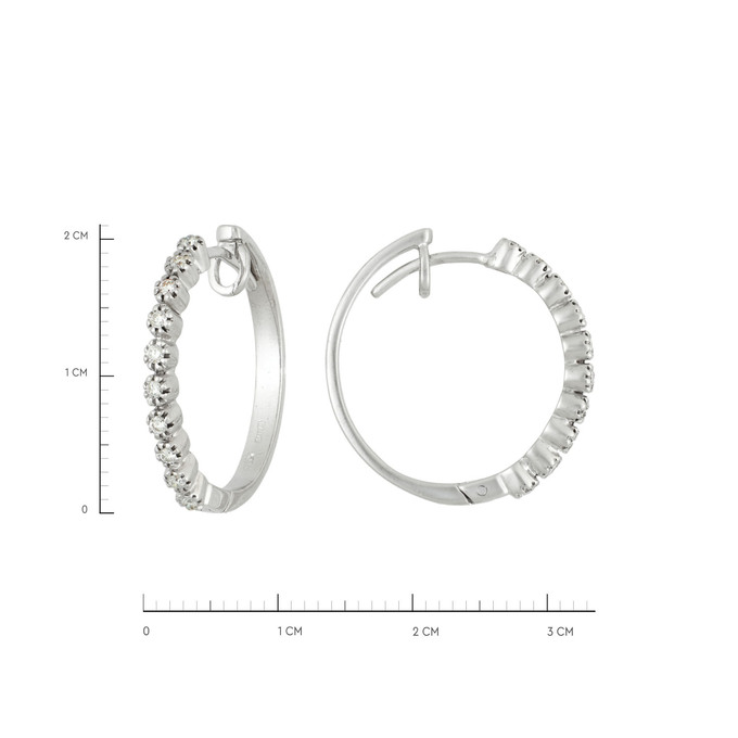 Серьги из золота 750 пробы с бриллиантами, Ц О007 5044 за 54600