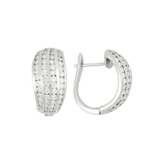 Серьги из золота 585 пробы с бриллиантами, Л 4107 9270 за 89000