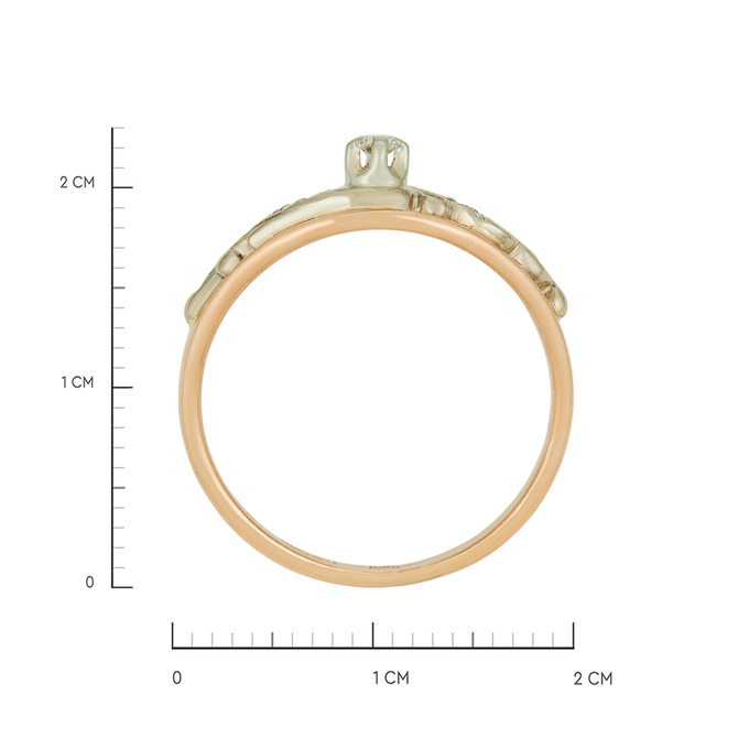 Кольцо из золота 585 пробы c бриллиантами, Л 4707 9380 за 47920