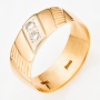 Кольцо из комбинированного золота 583 пробы c 2 бриллиантами Л32010149 фото 1