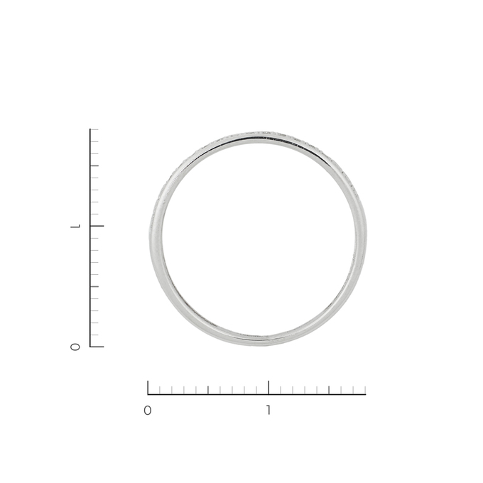 Кольцо из белого золота 585 пробы c 36 бриллиантами, Л 3705 9821 за 8940