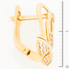 Серьги из золота 585 пробы c фианитами