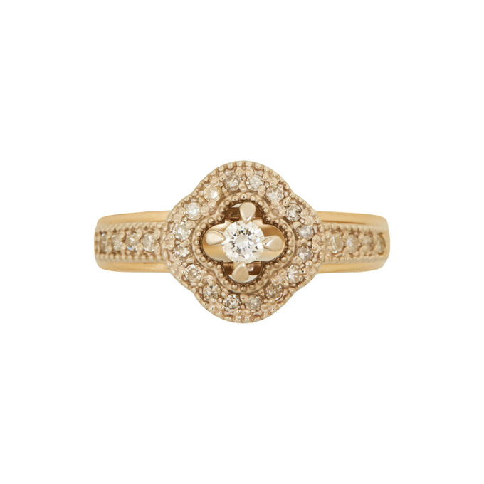 Кольцо из золота 585 пробы c бриллиантами, Л 2213 1537 за 54000