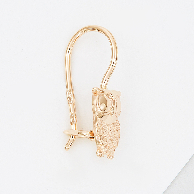Серьги из красного золота 585 пробы