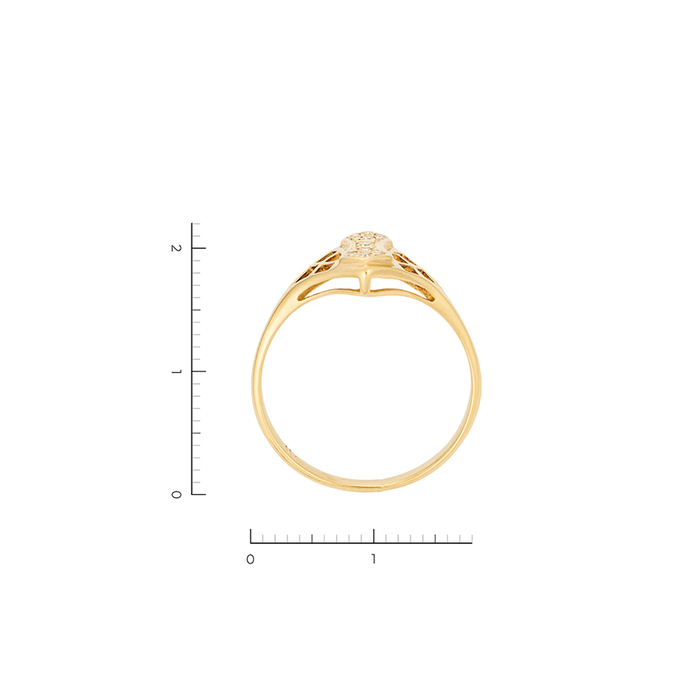 Кольцо из золота 750 пробы c 9 бриллиантами, Л 4608 6070 за 43920