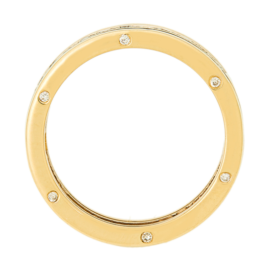 Кольцо из комбинированного золота 585 пробы c 23 бриллиантами, Л11153946 за 34650