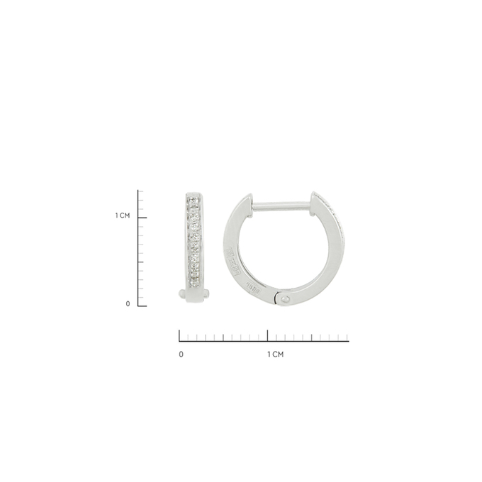 Серьги из золота 585 пробы c бриллиантами, Ц О007 0951 за 19600