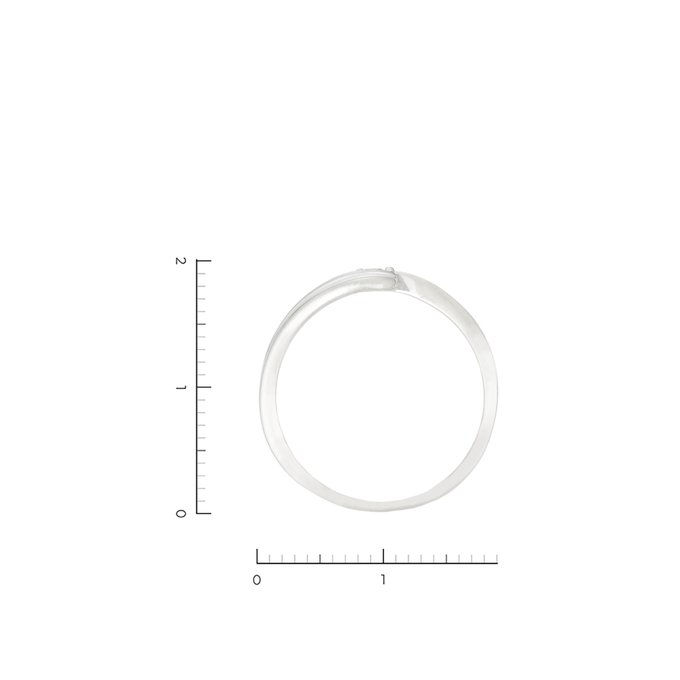 Кольцо из золота 585 пробы c 1 бриллиантом