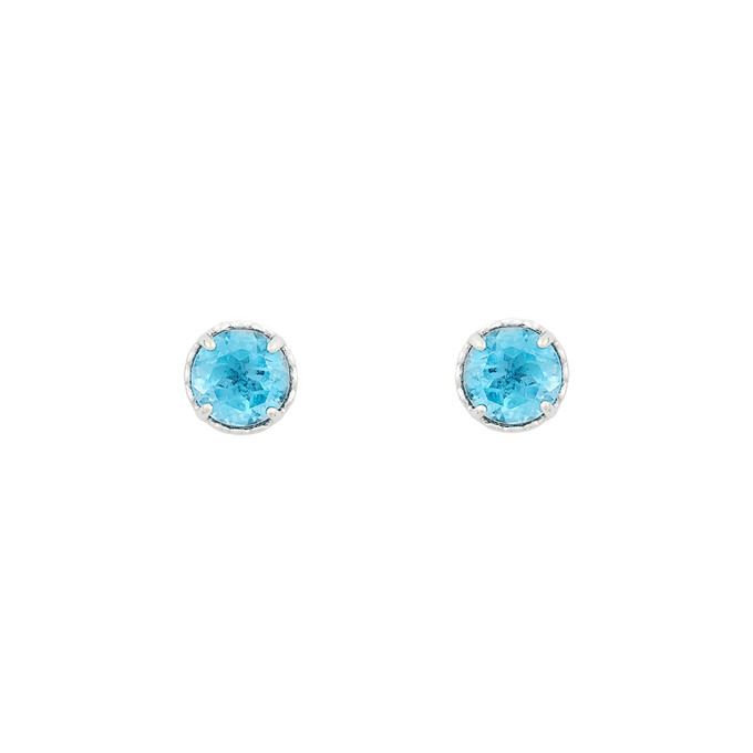 Серьги из золота 585 пробы с топазами, Ц О007 4017 за 14000