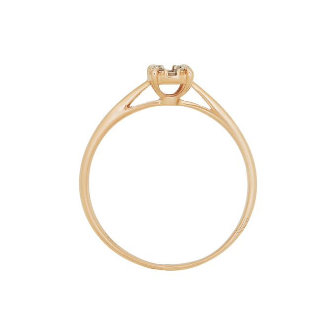 Кольцо из золота 585 пробы c бриллиантами, Л 5805 1958 за 26800