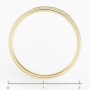 Кольцо из комбинированного золота 585 пробы c 5 бриллиантами Л57025238 фото 4