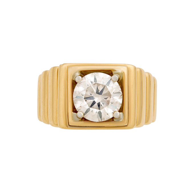 Кольцо из золота 750 пробы c бриллиантом, Л 2812 3864 за 420000