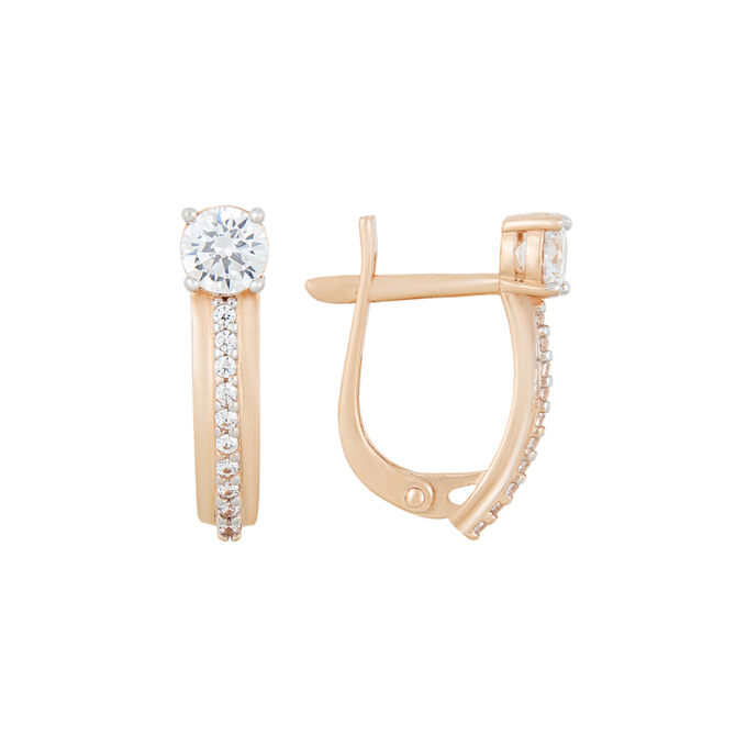 Серьги из золота 585 пробы c фианитами, К 0000 2781 за 23000