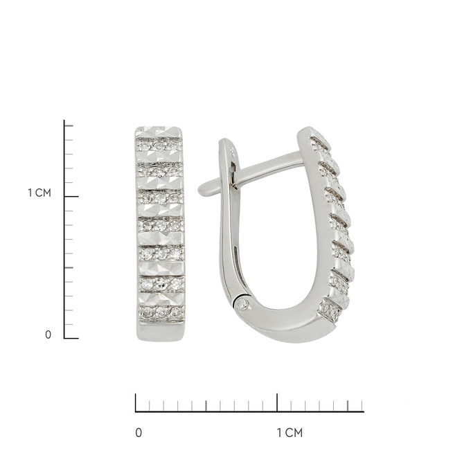Серьги из золота 585 пробы с бриллиантами, Ц О007 4799 за 35000