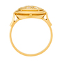 Кольцо из желтого золота 750 пробы c 7 бриллиантами Л16149148 фото 3
