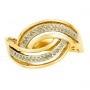 Кольцо из желтого золота 500 пробы c 34 бриллиантами Л28083258 фото 2