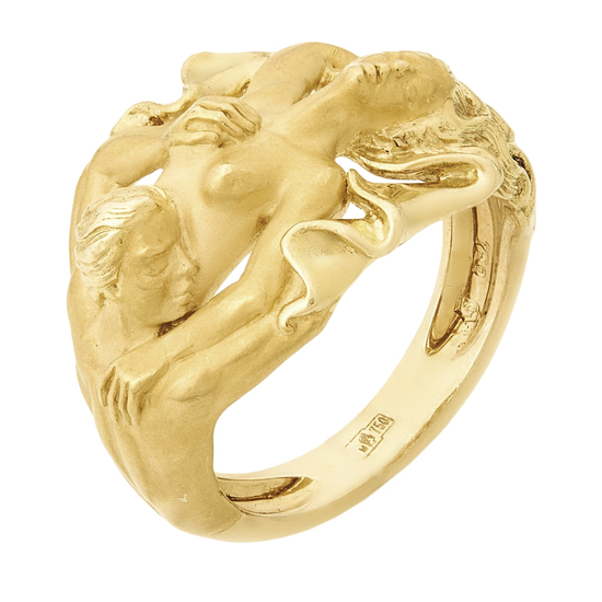 Кольцо из желтого золота 750 пробы, Л23156085 за 149000