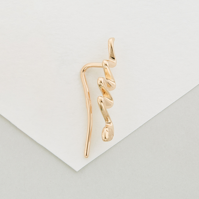 Серьги из красного золота 585 пробы
