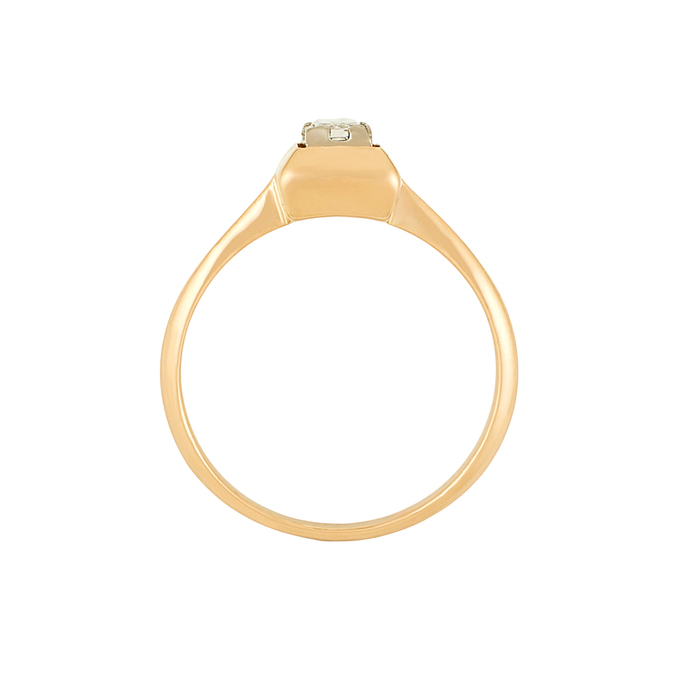 Кольцо из золота 585 пробы c бриллиантом