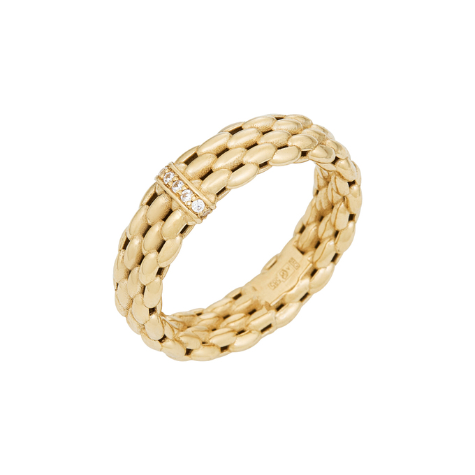 Кольцо из золота 585 пробы c фианитами, Л 5207 4367 за 34880